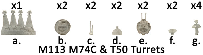 M113 M74C & T50 Turrets (VAN243)